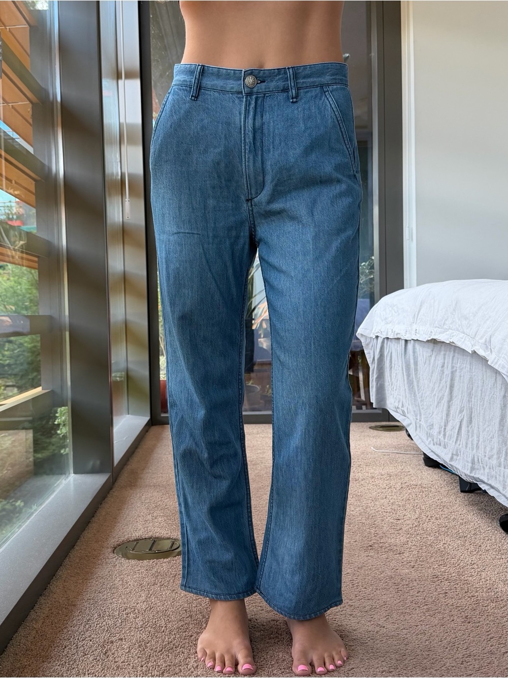 Rag & Bone Trousers Look Like Denim